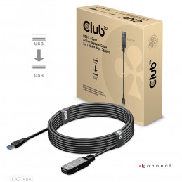 CLUB3D CAC-1404 USB-kaapeli 5 m USB 3.2 Gen 1 (3.1 Gen 1) USB A Musta