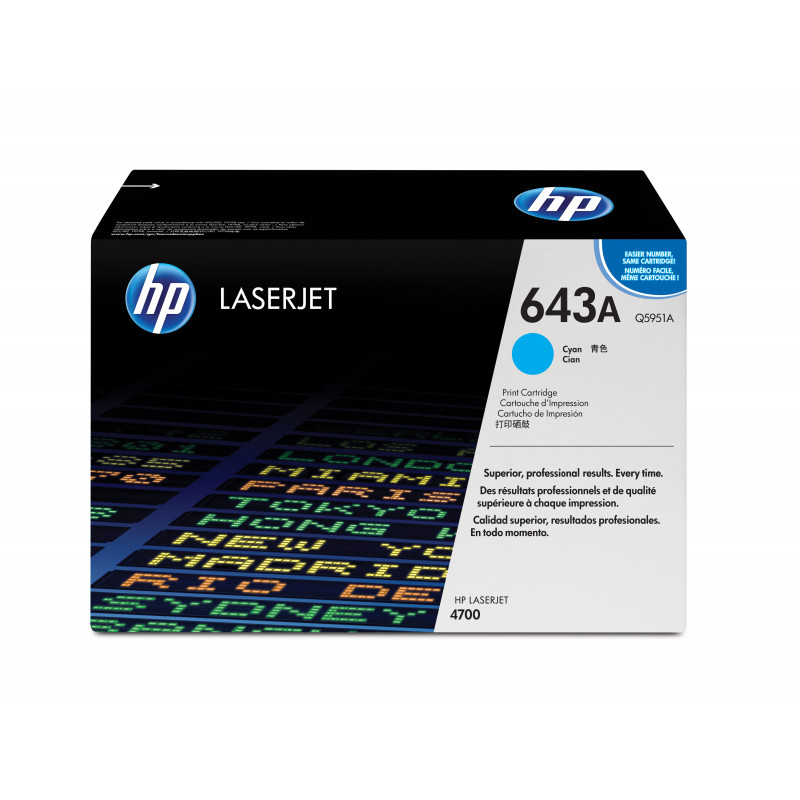 HP 643A 1 kpl Alkuperäinen Syaani
