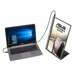 ASUS ZenScreen MB16ACE 39,6 cm (15.6") 1920 x 1080 pikseliä Full HD LED Harmaa
