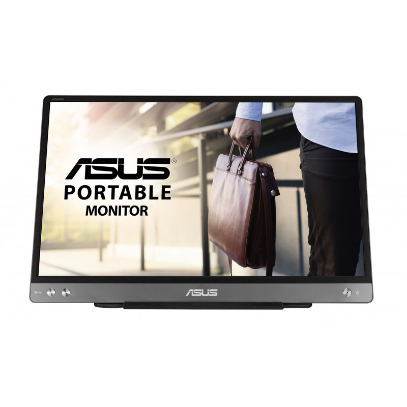 ASUS MB14AC tietokoneen litteä näyttö 35,6 cm (14") 1920 x 1080 pikseliä Full HD Harmaa