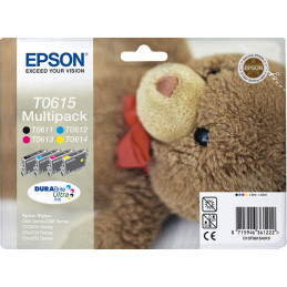Epson Teddybear Monipakkaus, 4 väriä T0615 DURABrite Ultra -muste
