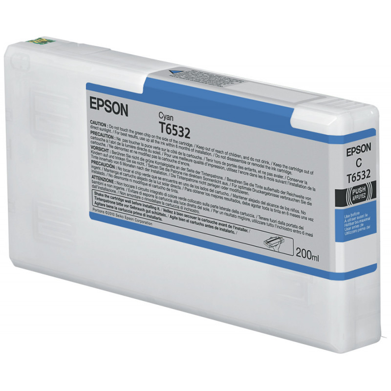 Epson T6532 syaani mustepatruuna (200 ml)
