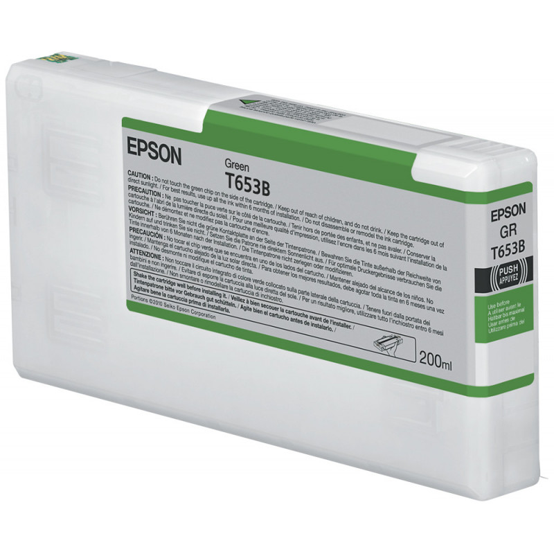 Epson T653B vihreä mustepatruuna (200 ml)