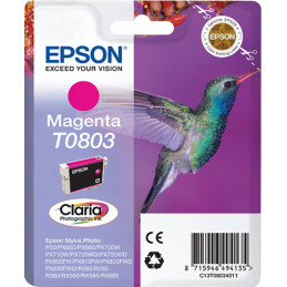 Epson Hummingbird Yksittäispakkaus, magenta T0803 Claria Photographic -muste