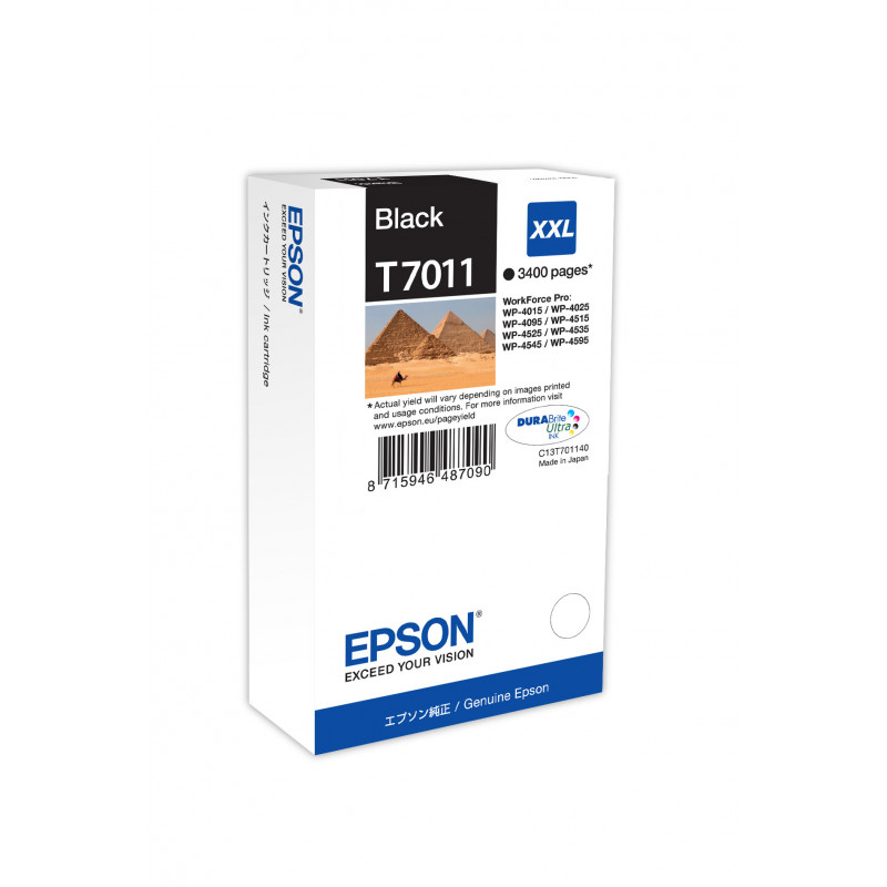 Epson WP4000- 4500-sarjojen mustepatruuna XXL musta 3,4k