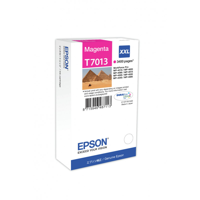 Epson WP4000- 4500-sarjojen mustepatruuna XXL magenta 3,4k