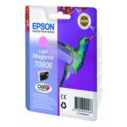 Epson Hummingbird Yksittäispakkaus, vaalea magenta T0806 Claria Photographic -muste