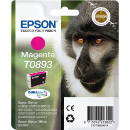 Epson Monkey Yksittäispakkaus, magenta T0893 DURABrite Ultra -muste