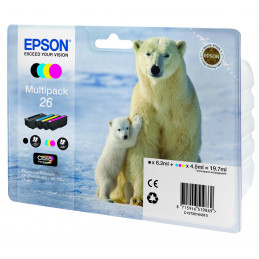 Epson Polar bear Monipakkaus, 4 väriä 26 Claria Premium -muste