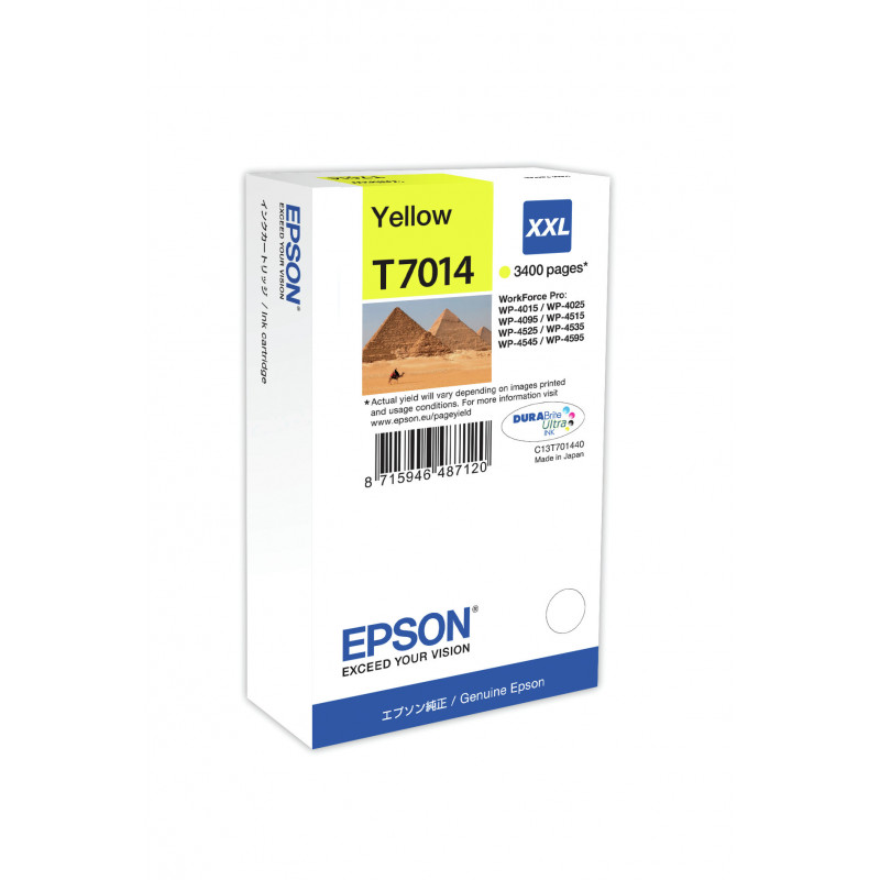 Epson WP4000- 4500-sarjojen mustepatruuna XXL keltainen 3,4k