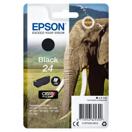 Epson Elephant Yksittäispakkaus, musta 24 Claria Photo HD -muste
