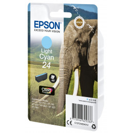 Epson Elephant Yksittäispakkaus, vaalea syaani 24 Claria Photo HD -muste