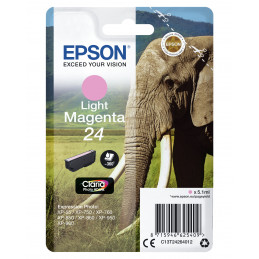 Epson Elephant Yksittäispakkaus, vaalea magenta 24 Claria Photo HD -muste