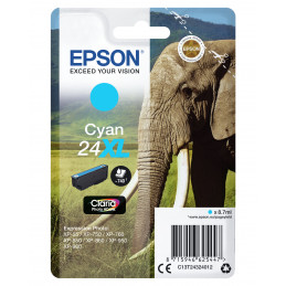 Epson Elephant Yksittäispakkaus, syaani 24XL Claria Photo HD -muste