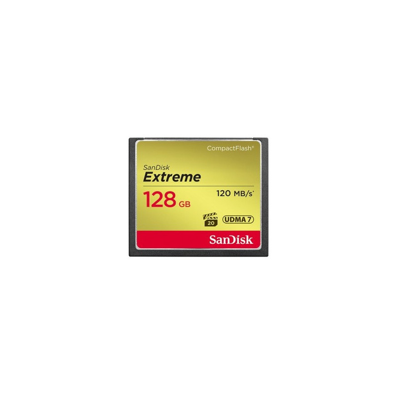 SanDisk CF Extreme 128GB flash-muisti CompactFlash