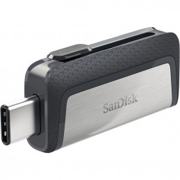 SanDisk Ultra Dual Drive USB Type-C USB-muisti 64 GB USB Type-A   USB Type-C 3.2 Gen 1 (3.1 Gen 1) Musta, Hopea