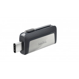 SanDisk Ultra Dual Drive USB Type-C USB-muisti 64 GB USB Type-A   USB Type-C 3.2 Gen 1 (3.1 Gen 1) Musta, Hopea