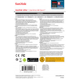 SanDisk Ultra Dual Drive USB Type-C USB-muisti 128 GB USB Type-A   USB Type-C 3.2 Gen 1 (3.1 Gen 1) Musta, Hopea