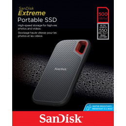 SanDisk Extreme 500 GB Harmaa, Oranssi