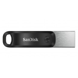 SanDisk iXpand USB-muisti 64 GB USB Type-A   Lightning 3.2 Gen 2 (3.1 Gen 2) Musta, Hopea