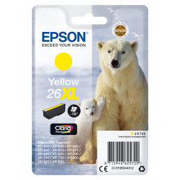 Epson Polar bear Yksittäispakkaus, keltainen 26XL Claria Premium -muste