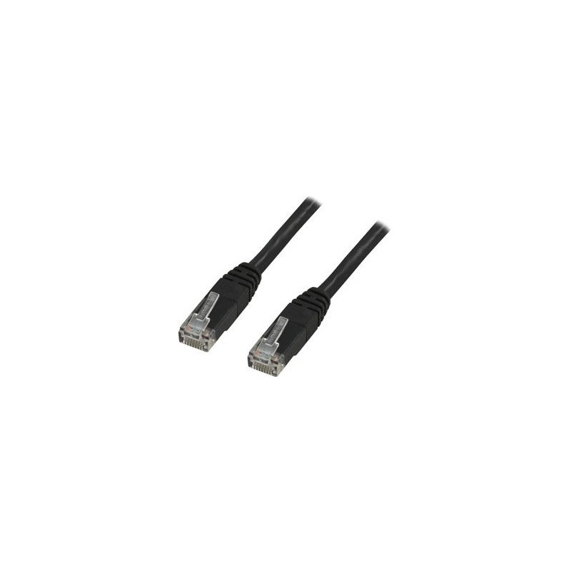 Deltaco UTP Cat6 verkkokaapeli Musta 1 m