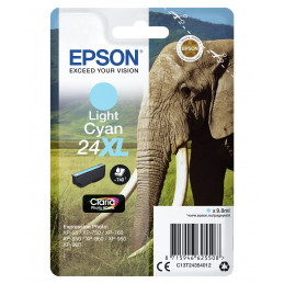 Epson Elephant Yksittäispakkaus, vaalea syaani 24XL Claria Photo HD -muste