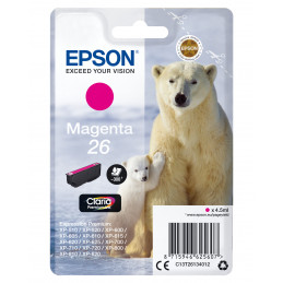 Epson Polar bear Yksittäispakkaus, magenta 26 Claria Premium -muste