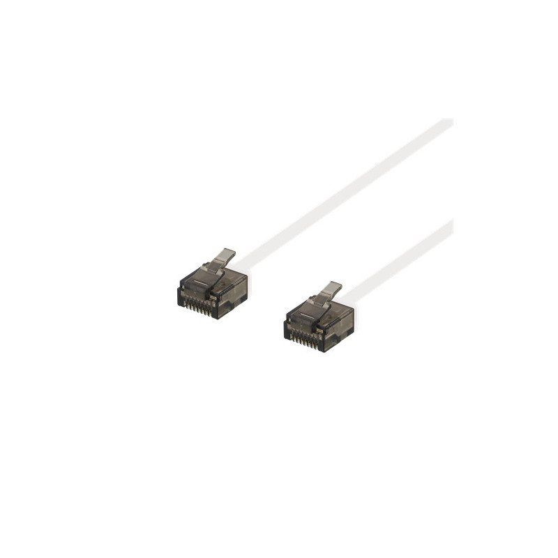 Deltaco UUTP-2048 verkkokaapeli Valkoinen 2 m Cat6a U UTP (UTP)