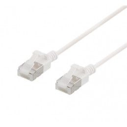 Deltaco UFTP-1018 verkkokaapeli Valkoinen 0,5 m Cat6a U FTP (STP)