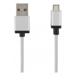 Deltaco MICRO-115F USB-kaapeli 64 m USB 2.0 USB A Micro-USB B Hopea