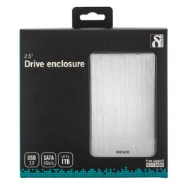 Deltaco MAP-GD29U3 tallennusaseman kotelo HDD-kotelo Hopea 2.5"