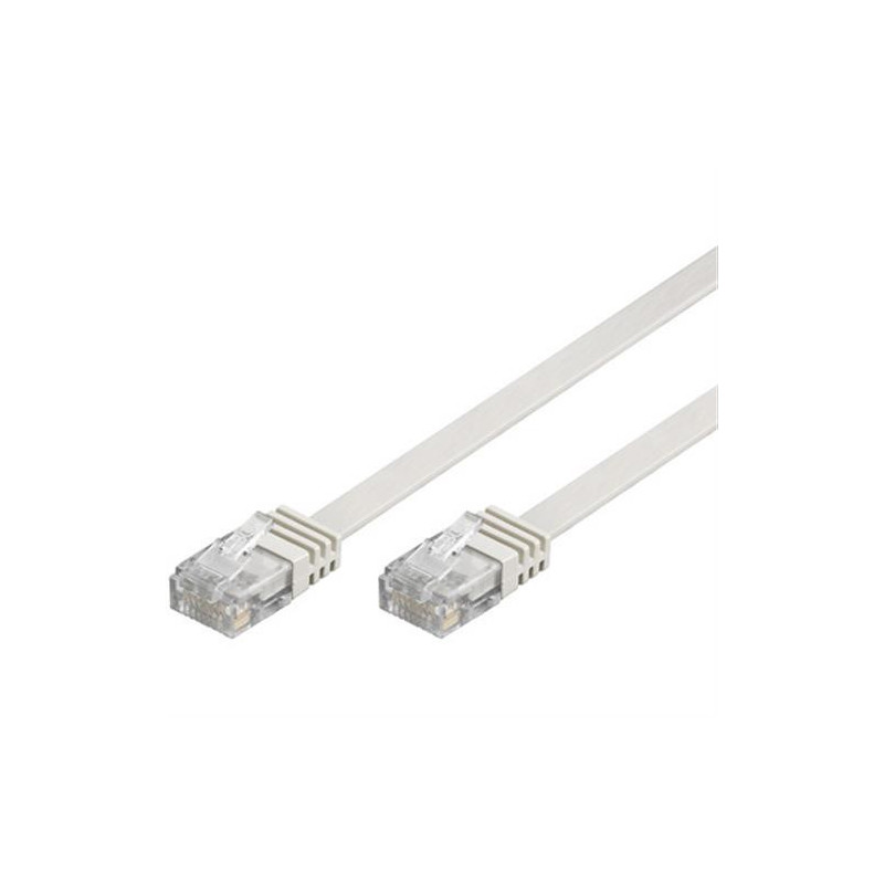 Deltaco TP-62V-FL verkkokaapeli Valkoinen 2 m Cat6 U UTP (UTP)