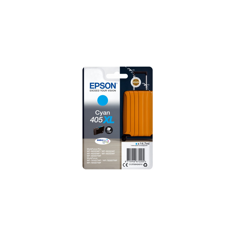 Epson 405XL DURABrite Ultra Ink 1 kpl Alkuperäinen Korkea (XL) värintuotto Syaani