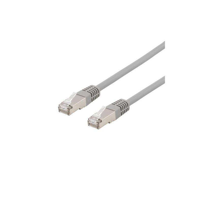 Deltaco STP-610AU verkkokaapeli Harmaa 10 m Cat6a U FTP (STP)