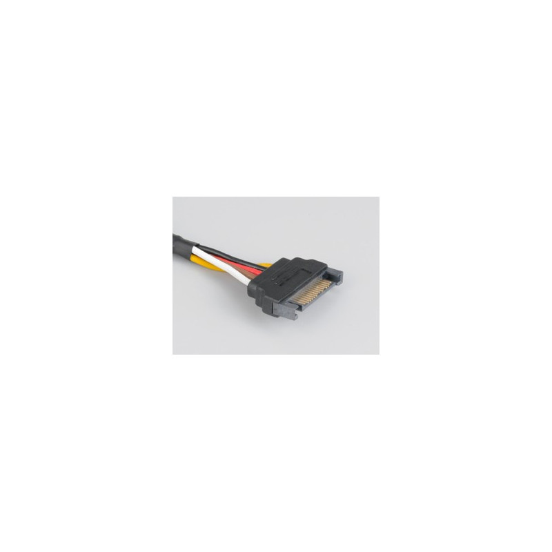 Akasa Sata Power Cable Extension Musta 0,3 m