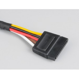 Akasa Sata Power Cable Extension Musta 0,3 m