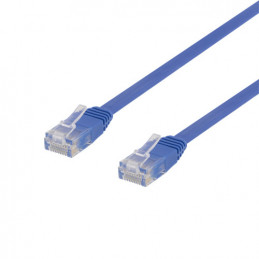 Deltaco TP-60B-FL verkkokaapeli Sininen 0,5 m Cat6 U UTP (UTP)