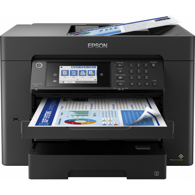 Epson WorkForce Pro WF-7840DTWF Mustesuihku A3 4800 x 2400 DPI Wi-Fi