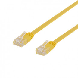 Deltaco TP-62GL-FL verkkokaapeli Keltainen 2 m Cat6 U UTP (UTP)
