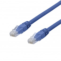 Deltaco TP-61BAU verkkokaapeli Sininen 1 m Cat6a U UTP (UTP)