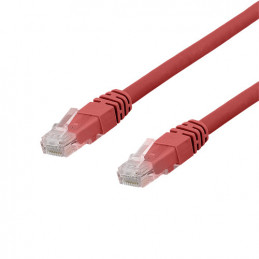 Deltaco TP-603R verkkokaapeli Punainen 0,3 m Cat6 U UTP (UTP)