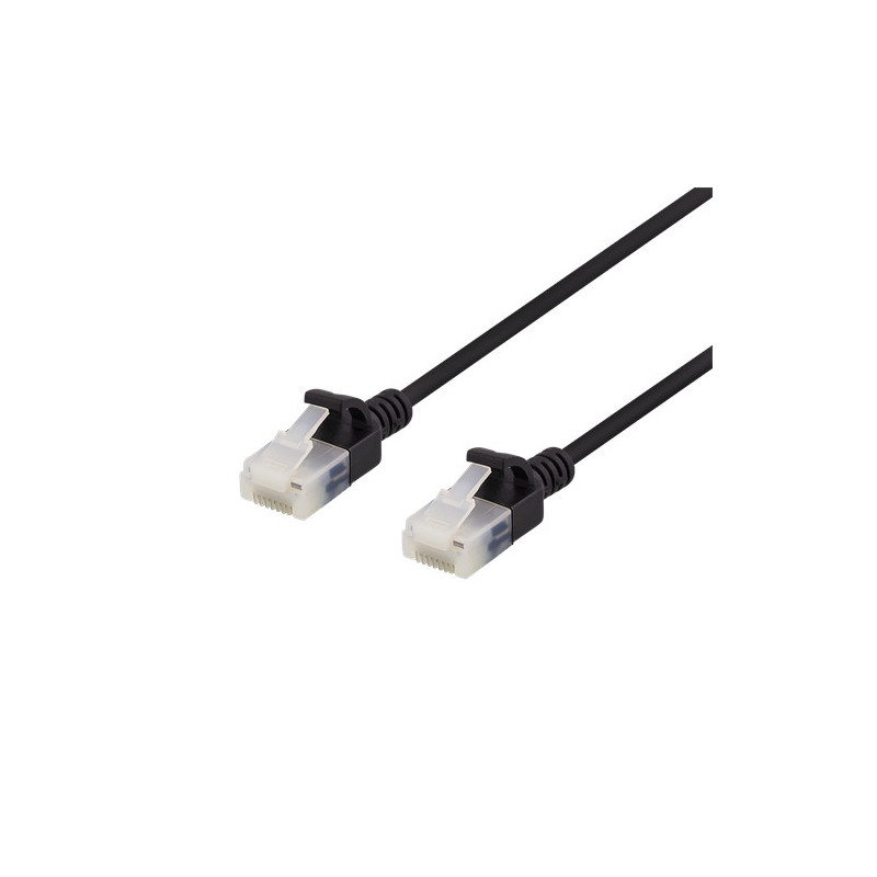 Deltaco UUTP-1047 verkkokaapeli Musta 2 m Cat6a U UTP (UTP)