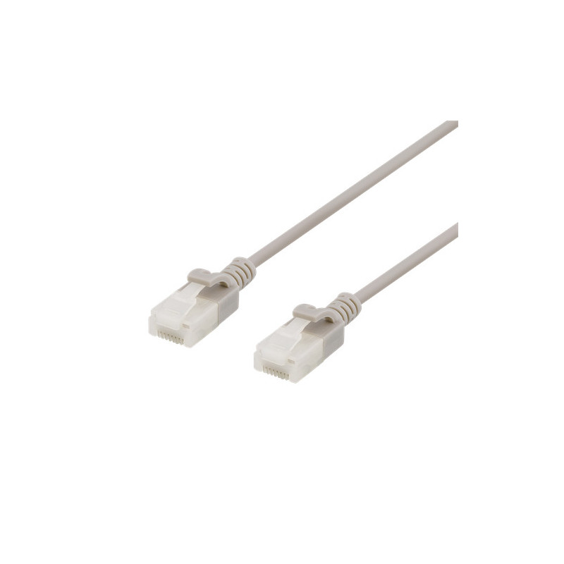 Deltaco UUTP-1040 verkkokaapeli Harmaa 2 m Cat6a U UTP (UTP)