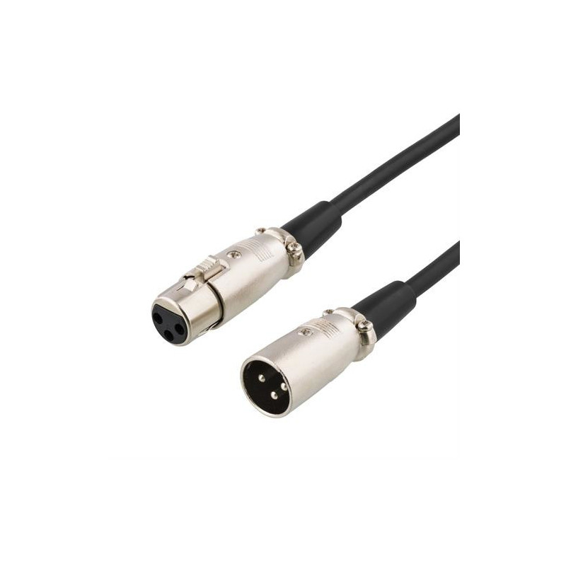 Deltaco XLR-1150 audiokaapeli 15 m Musta