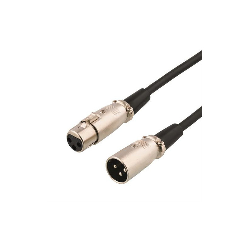 Deltaco XLR-1100 audiokaapeli 10 m XLR (3-pin) Musta
