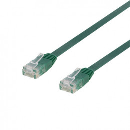 Deltaco TP-65G-FL verkkokaapeli Vihreä 5 m Cat6 U UTP (UTP)