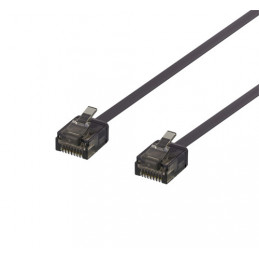 Deltaco UUTP-2047 verkkokaapeli Musta 2 m Cat6a U UTP (UTP)