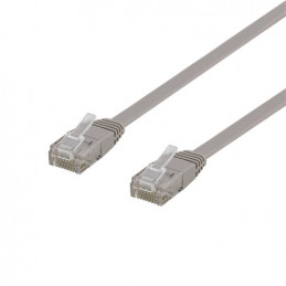 Deltaco TP-63-FL verkkokaapeli Harmaa 3 m Cat6 U UTP (UTP)
