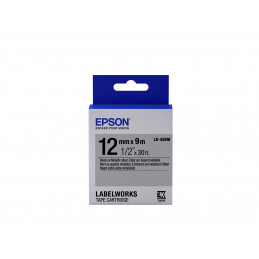 Epson tarrakasetti metalli - LK-4SBM metalli musta hop. 12 9